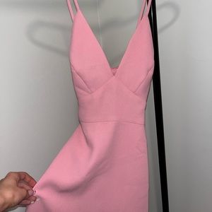 BCBGENERATION PINK FLARE DRESS